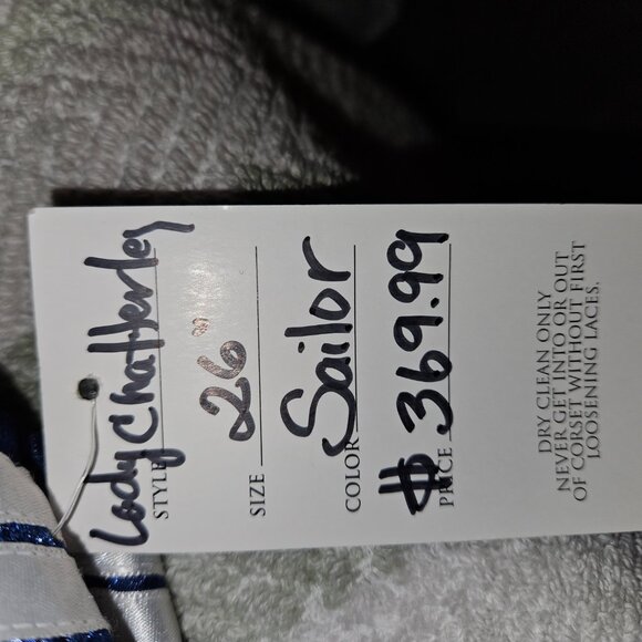 NWT Sailor Corset + FREE! Steel Boned 26" MED - Picture 5 of 16